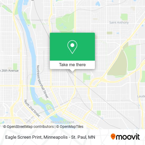 Mapa de Eagle Screen Print
