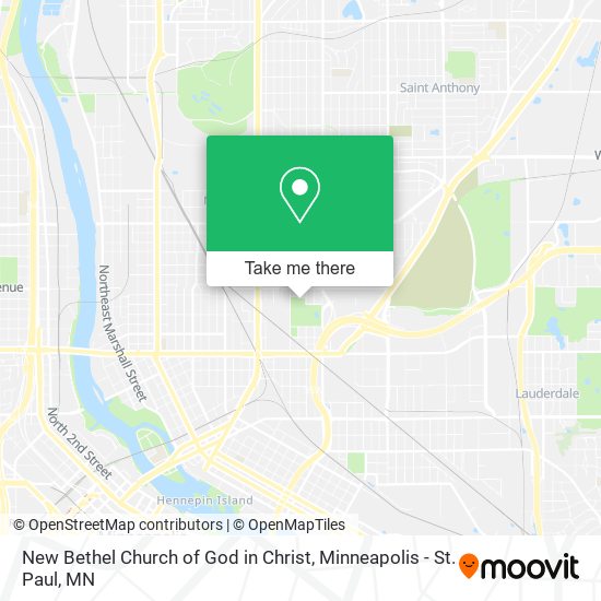 New Bethel Church of God in Christ map