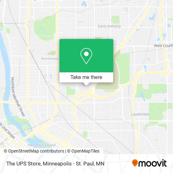 The UPS Store map