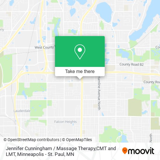 Jennifer Cunningham / Massage Therapy,CMT and LMT map