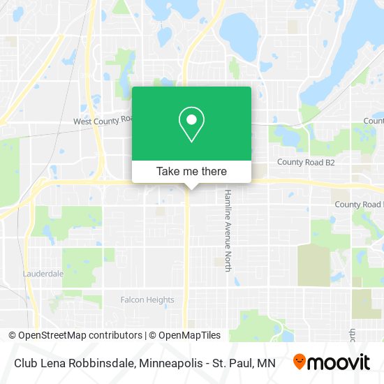 Club Lena Robbinsdale map