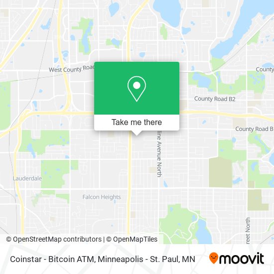 Mapa de Coinstar - Bitcoin ATM