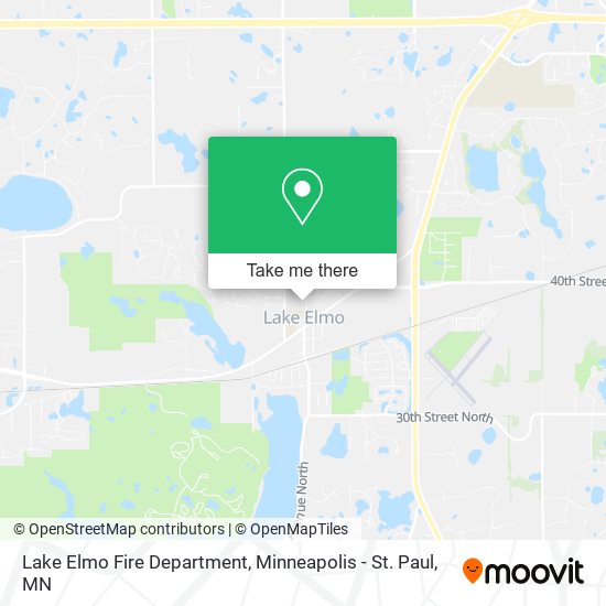 Lake Elmo Fire Department map