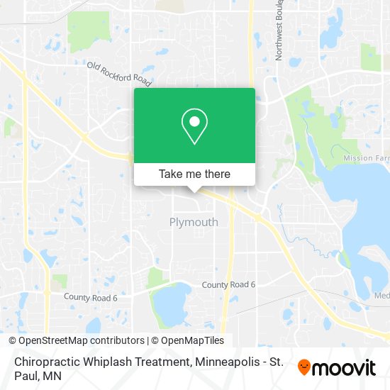 Chiropractic Whiplash Treatment map