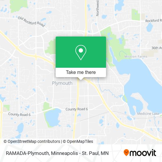 RAMADA-Plymouth map