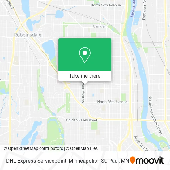 DHL Express Servicepoint map