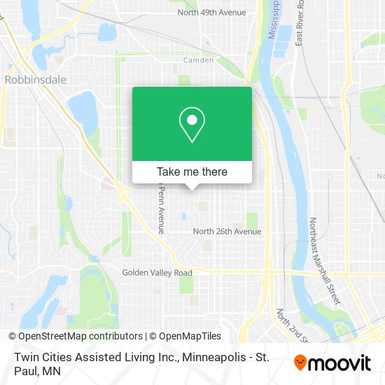 Mapa de Twin Cities Assisted Living Inc.