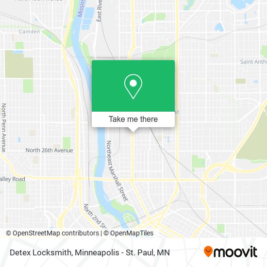 Mapa de Detex Locksmith