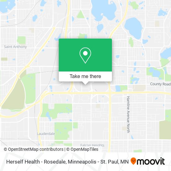 Mapa de Herself Health - Rosedale