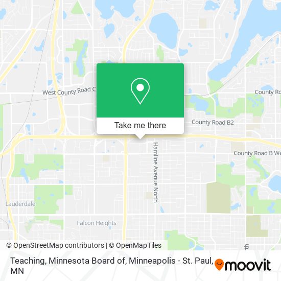 Teaching, Minnesota Board of map