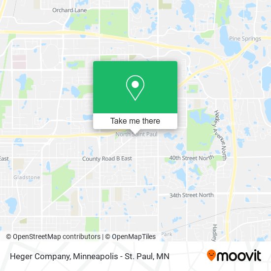 Mapa de Heger Company