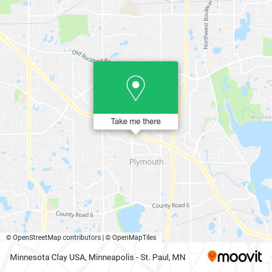 Mapa de Minnesota Clay USA