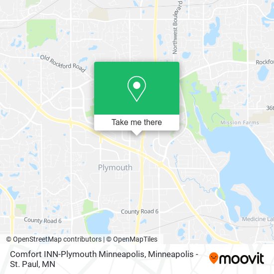 Comfort INN-Plymouth Minneapolis map