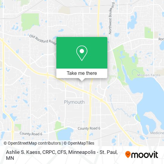 Ashlie S. Kaess, CRPC, CFS map