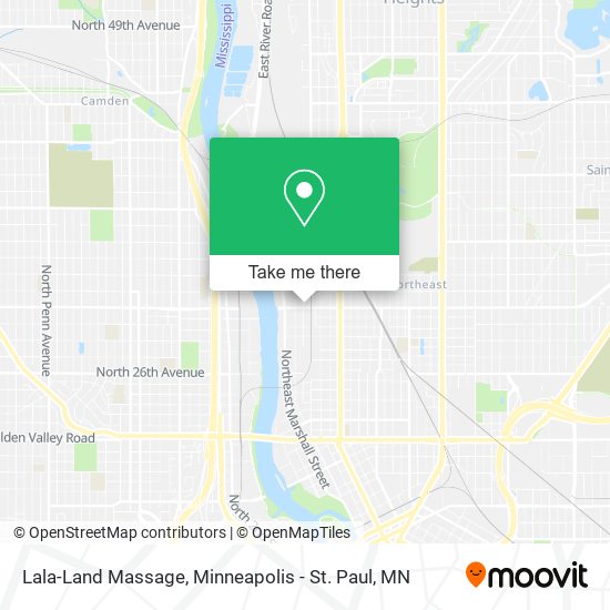 Lala-Land Massage map