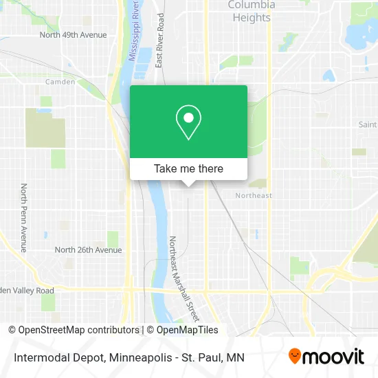 Intermodal Depot map