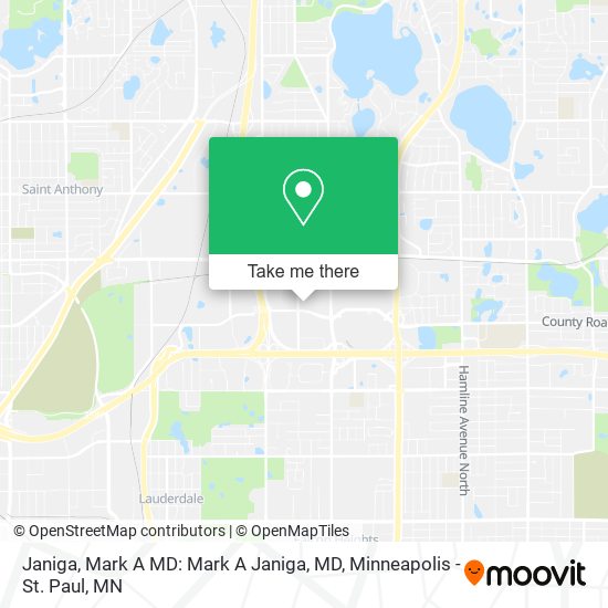 Janiga, Mark A MD: Mark A Janiga, MD map