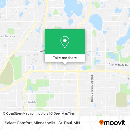 Select Comfort map