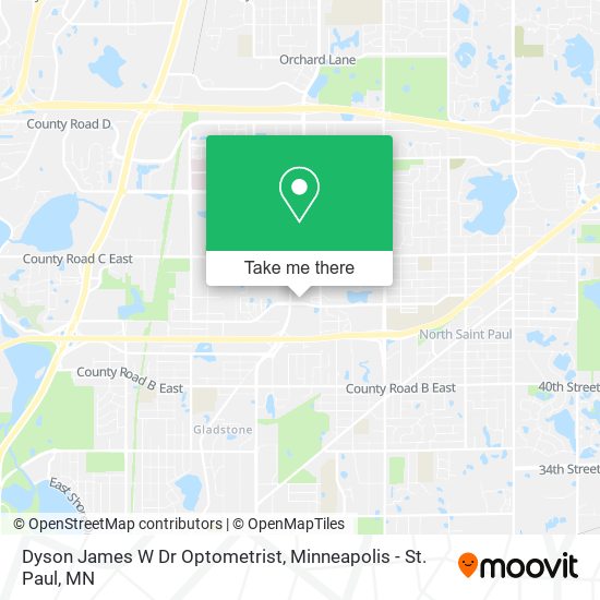 Mapa de Dyson James W Dr Optometrist