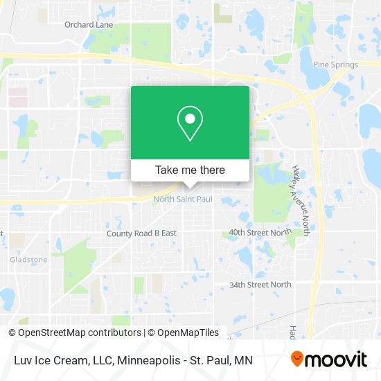 Mapa de Luv Ice Cream, LLC