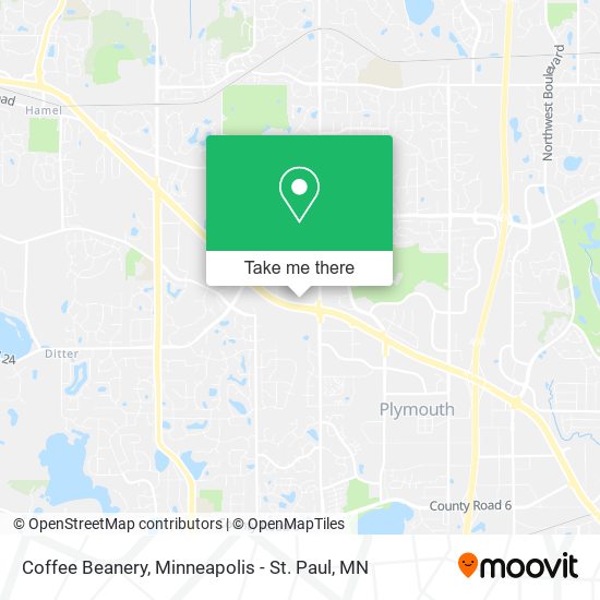 Coffee Beanery map