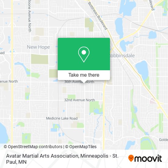 Avatar Martial Arts Association map