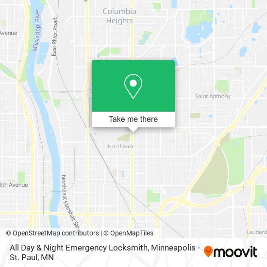 All Day & Night Emergency Locksmith map