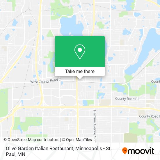 Mapa de Olive Garden Italian Restaurant