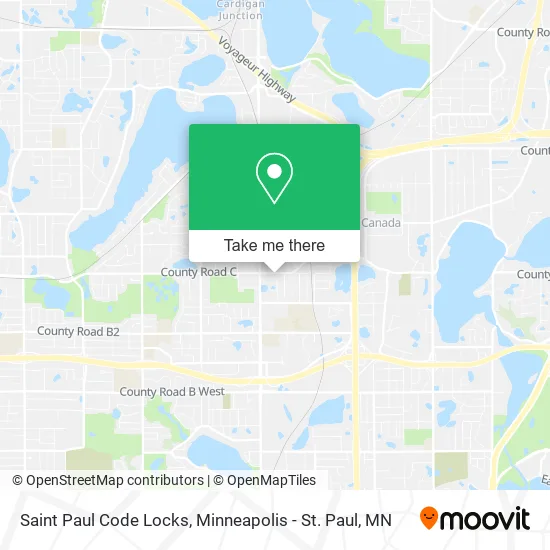 Saint Paul Code Locks map