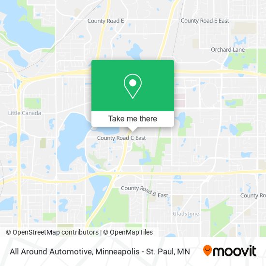 All Around Automotive map