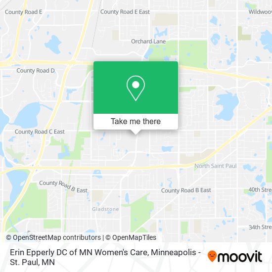 Erin Epperly DC of MN Women's Care map