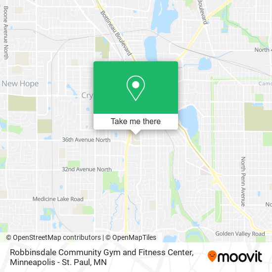 Mapa de Robbinsdale Community Gym and Fitness Center