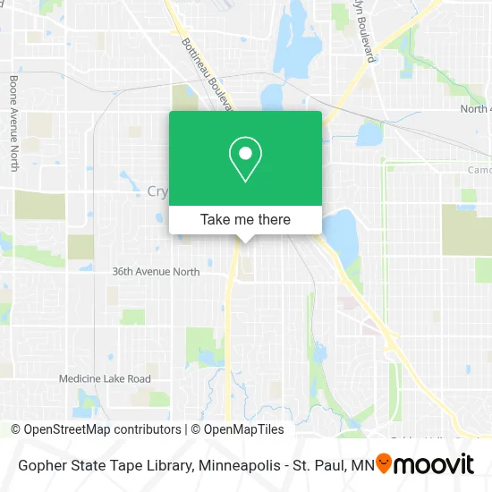 Gopher State Tape Library map