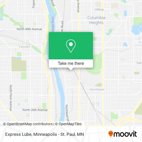 Express Lube map