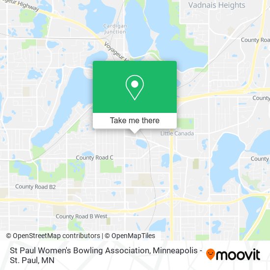 St Paul Women's Bowling Association map