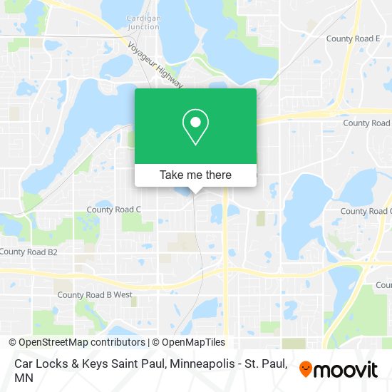 Car Locks & Keys Saint Paul map