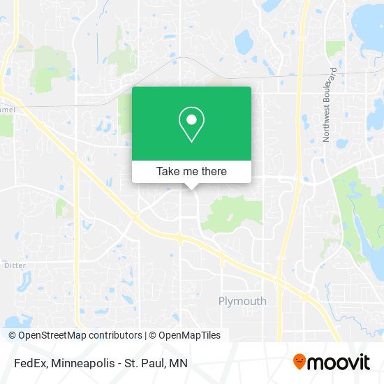 Mapa de FedEx