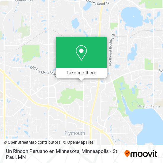 Mapa de Un Rincon Peruano en Minnesota