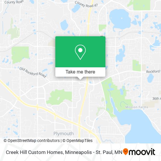 Creek Hill Custom Homes map
