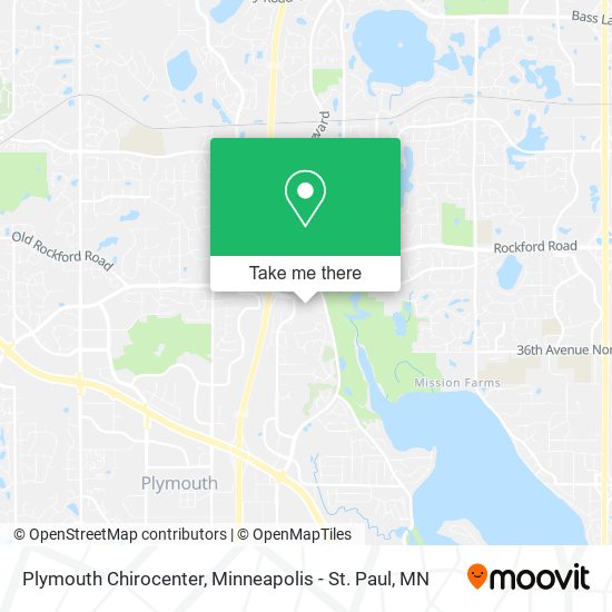Plymouth Chirocenter map