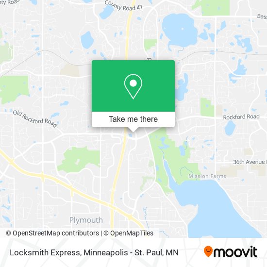 Mapa de Locksmith Express