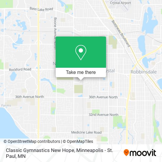 Classic Gymnastics New Hope map