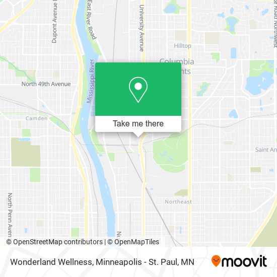 Wonderland Wellness map