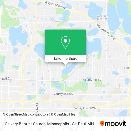 Calvary Baptist Church map