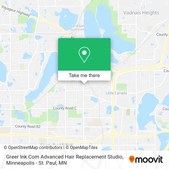 Greer Ink Com Advanced Hair Replacement Studio map