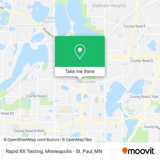 Mapa de Rapid RX Testing