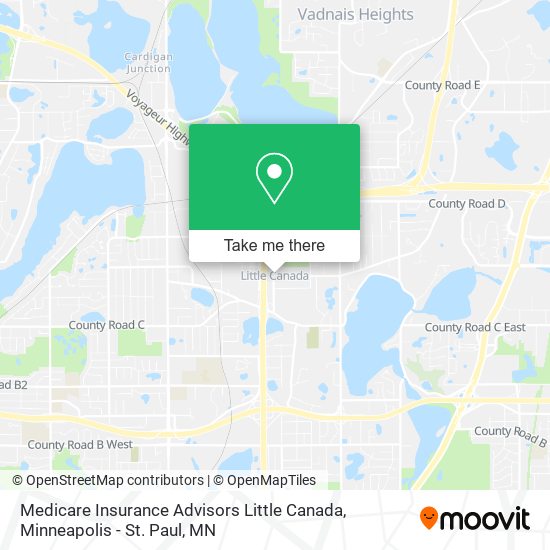 Medicare Insurance Advisors Little Canada map