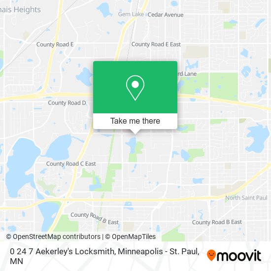 0 24 7 Aekerley's Locksmith map