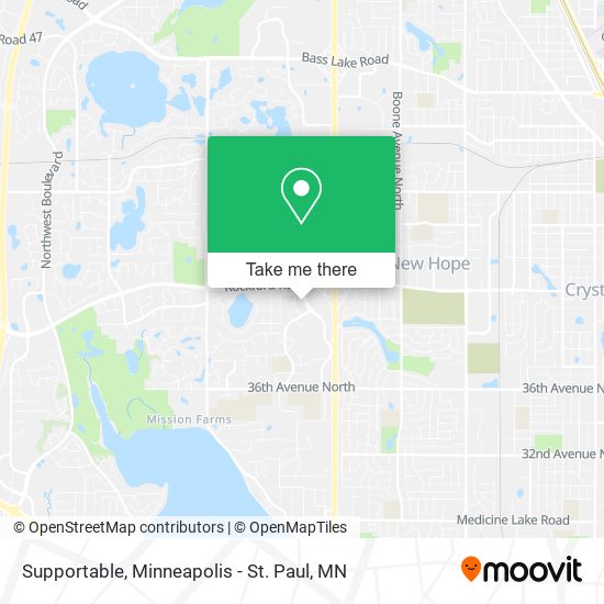 Supportable map