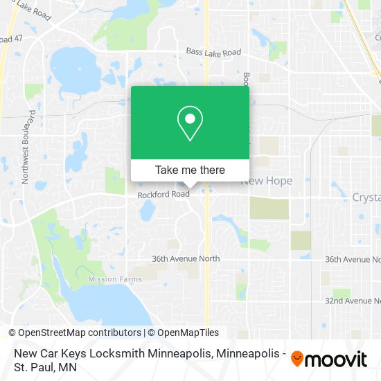 New Car Keys Locksmith Minneapolis map